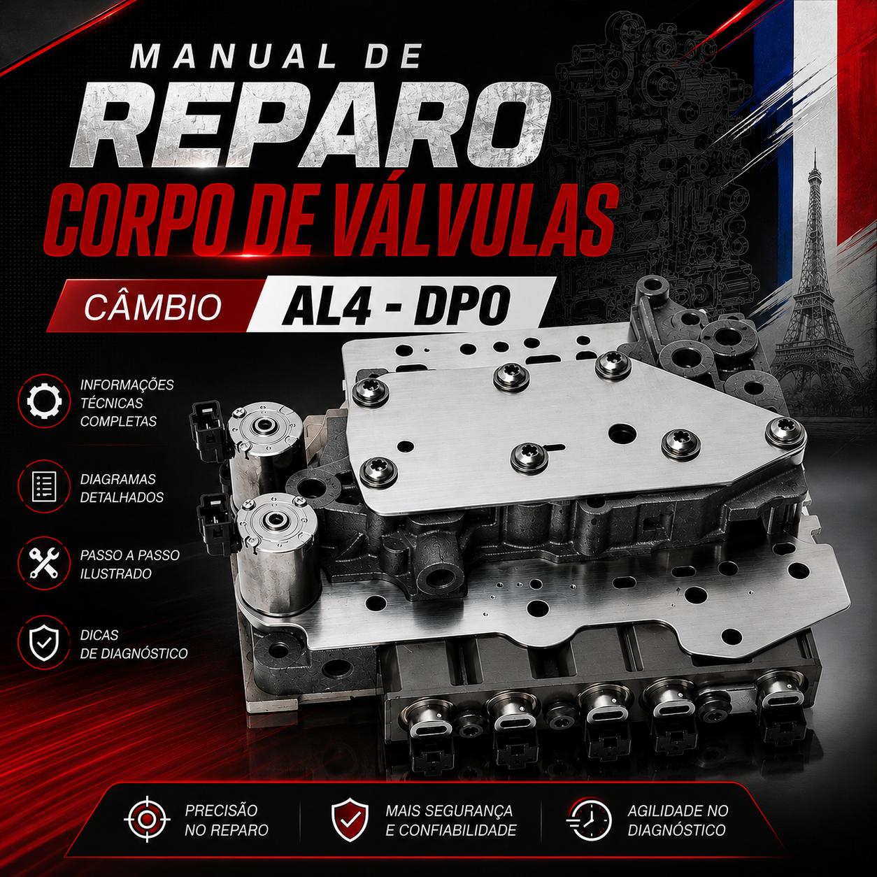 Manual de Reparo do Corpo de Válvulas – Câmbio AL4